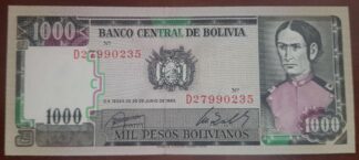 1000 Peso boliwijskie 1982